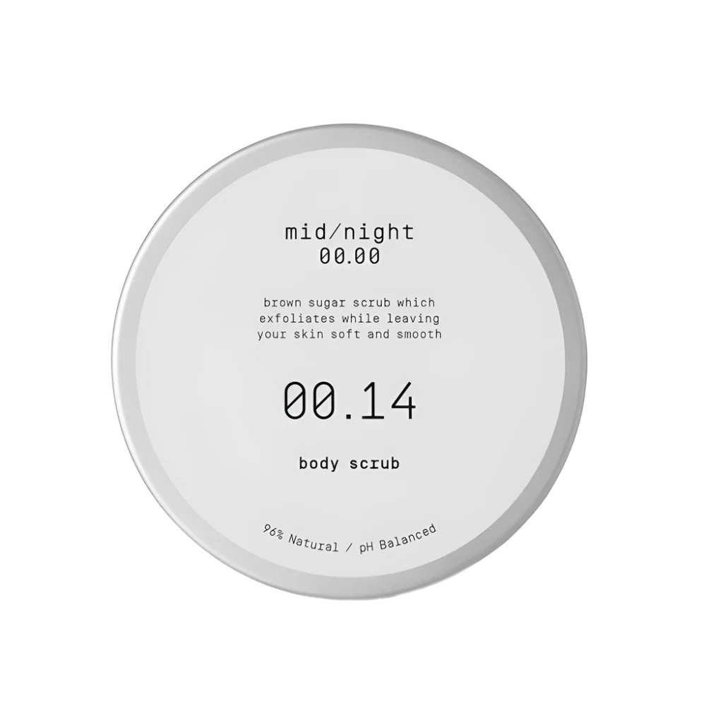 Mid/night 00.00 Kūno šveitiklis / Body Scrub 00.14, 200ml