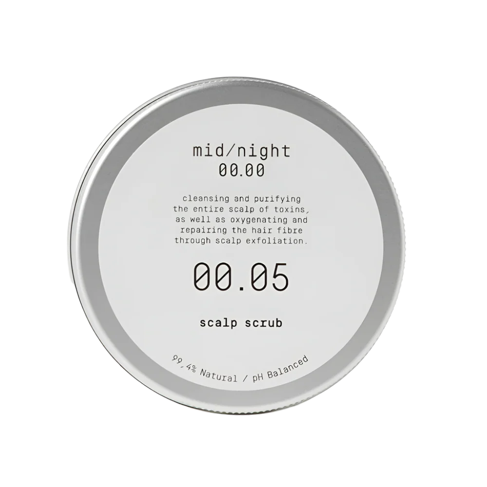 Mid/night 00.00 Galvos odos šveitiklis / Scalp Scrub 00.05, 130ml