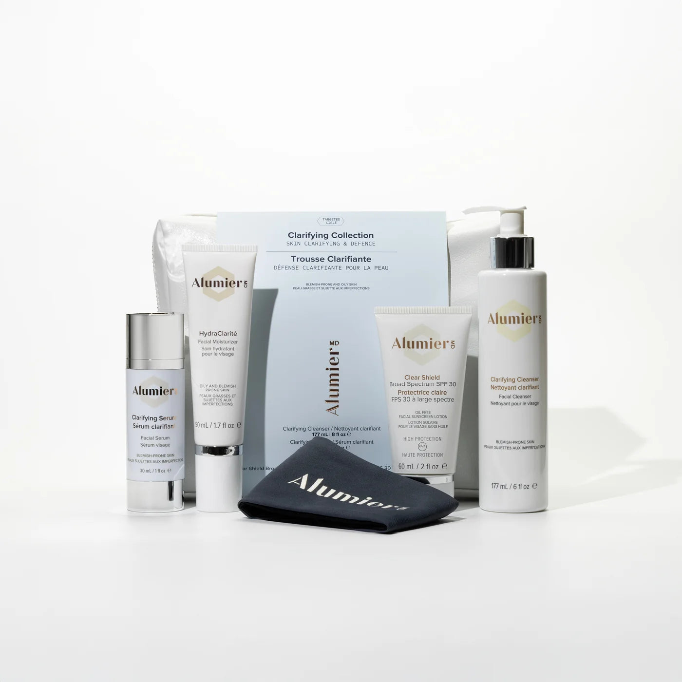 AlumierMD Clarifying Collection - rinkinys aknės pažeistai odai