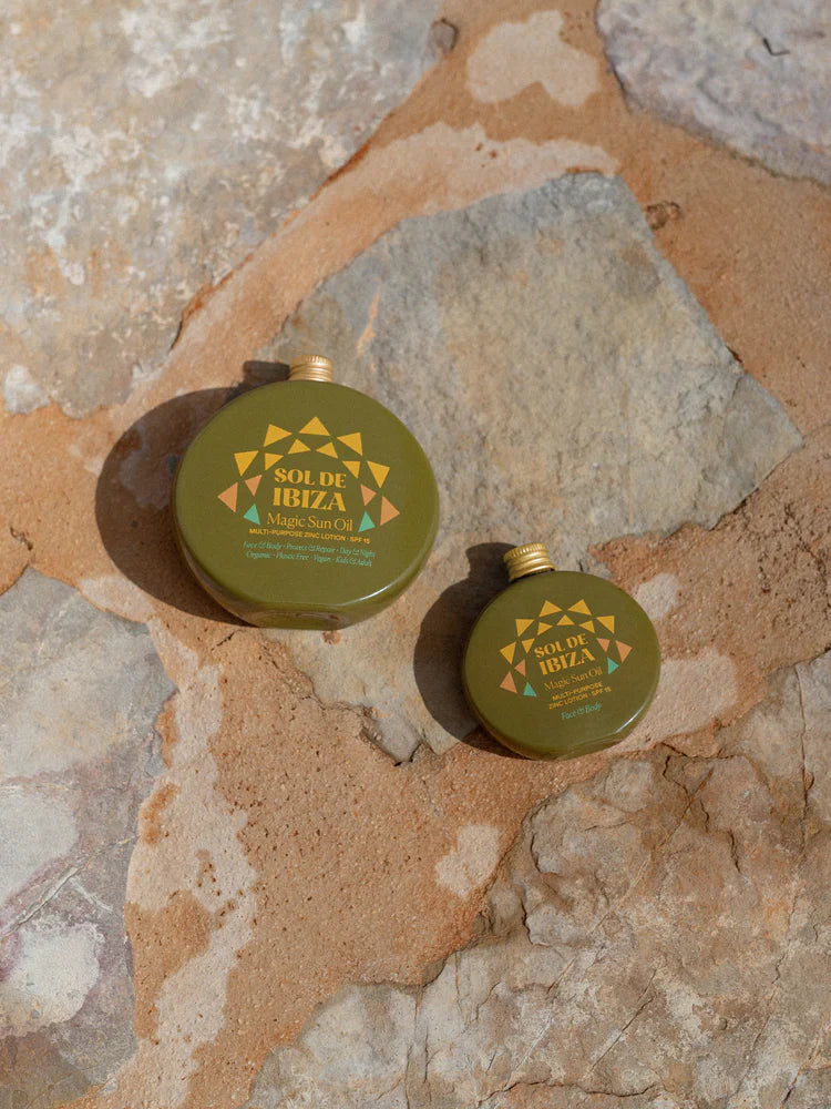 SOL DE IBIZA magiškas saulės aliejus veidui ir kūnui su SPF 15, 100 ml