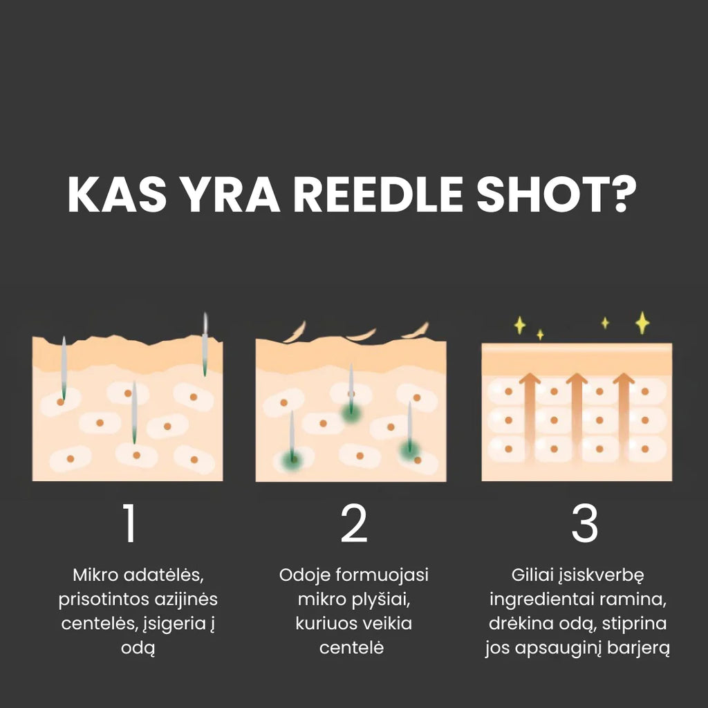 VT Cosmetics Reedle Shot 100 Mikroadatinės Terapijos Veido Serumas 50ml