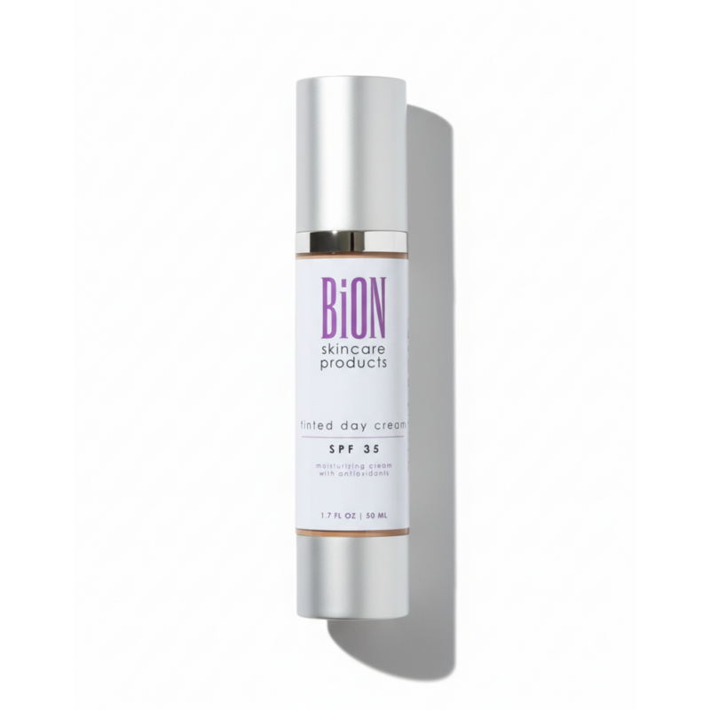 BiON Skincare Tinted Day Cream SPF 35 - tonuotas dieninis kremas su fizine apsauga nuo saulės 50ml