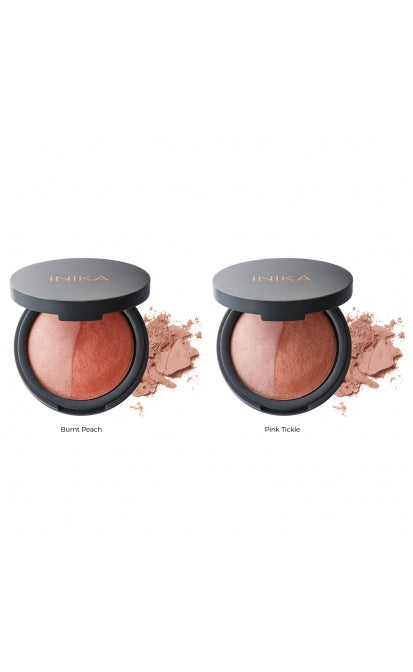 INIKA ORGANIC KOMPAKTINIAI MINERALINIAI SKAISTALAI DUO - Pink Tickle, 6.5 g