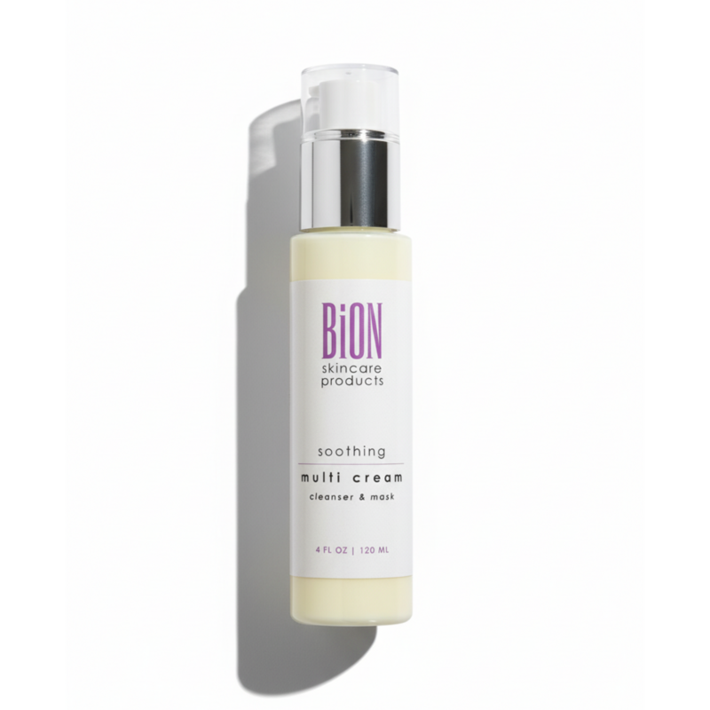 BiON Skincare Soothing Multi Cream raminamasis valomasis kremas, kaukė ir balzamas 120ml