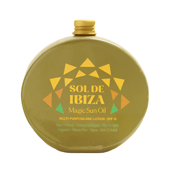SOL DE IBIZA magiškas saulės aliejus veidui ir kūnui su SPF 15, 100 ml
